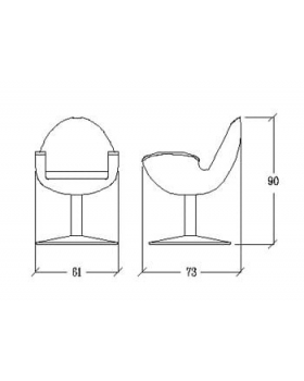 Кресло парикмахерское "MIRO"