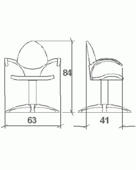 Кресло парикмахерское "Zaffira"