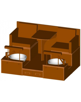 Педикюрный СПА-комплекс "Дуэт" (2 рабочих места)