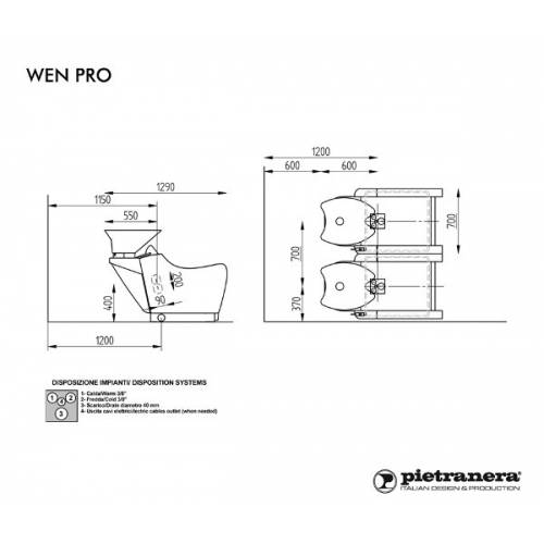 Мойка парикмахерская "WEN PRO - RELAX"
