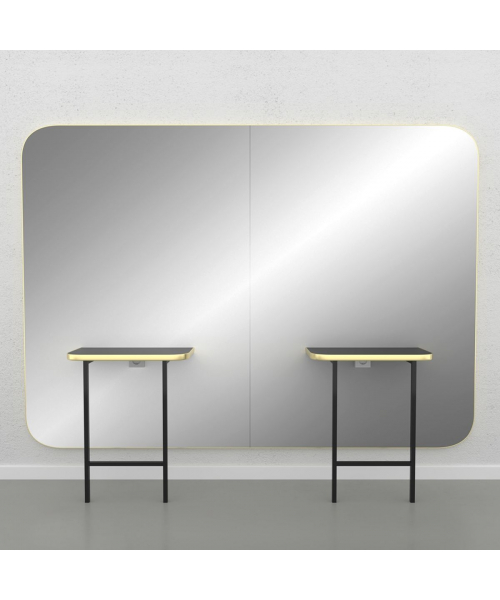 Зеркало парикмахерское "Madison Gold Infinite 2P"